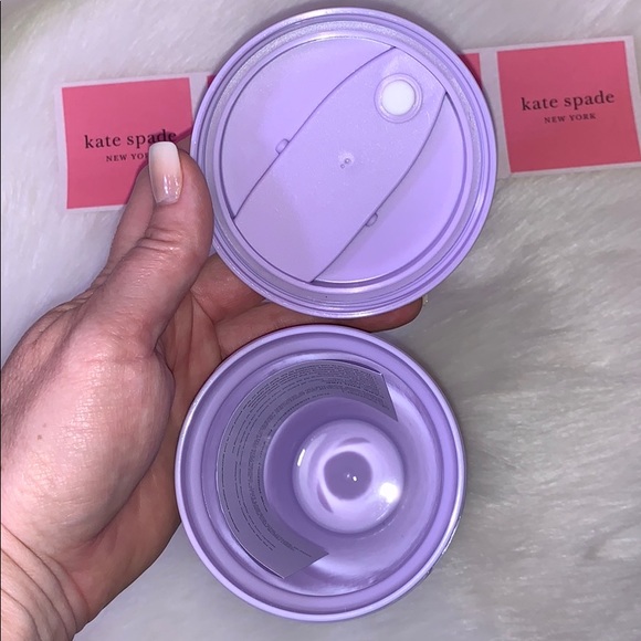 Kate ♠️ Spade NY Lips 👄 Stripe 16oz Thermal Mug - Picture 3 of 8